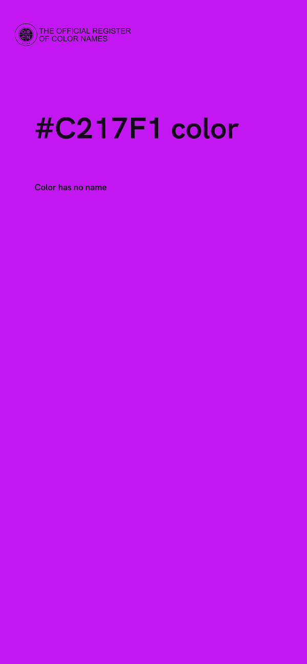 #C217F1 color image
