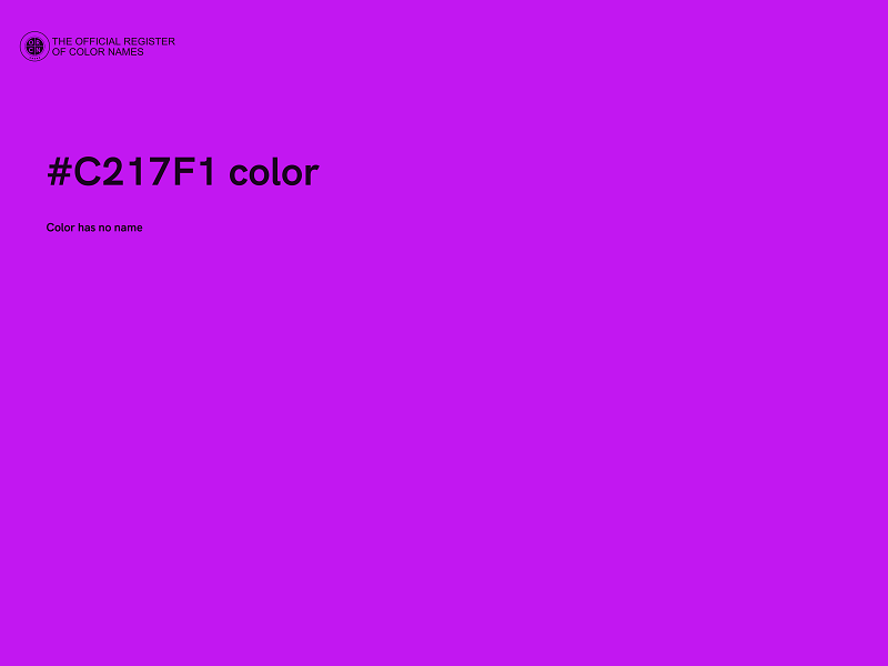 #C217F1 color image