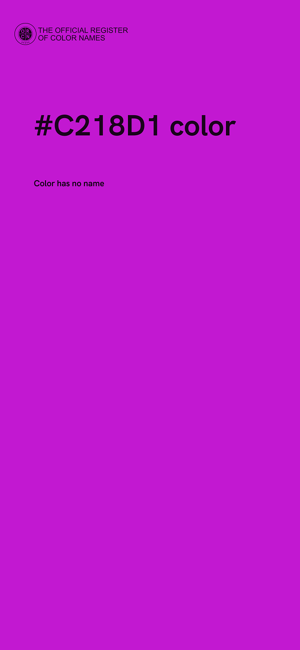 #C218D1 color image