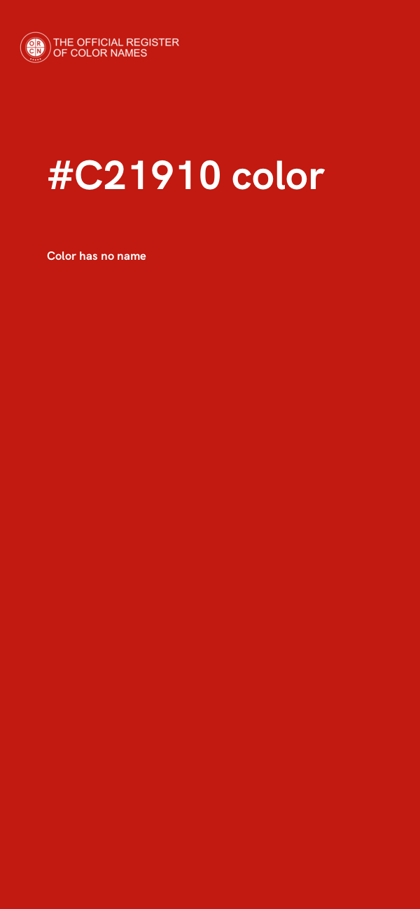 #C21910 color image