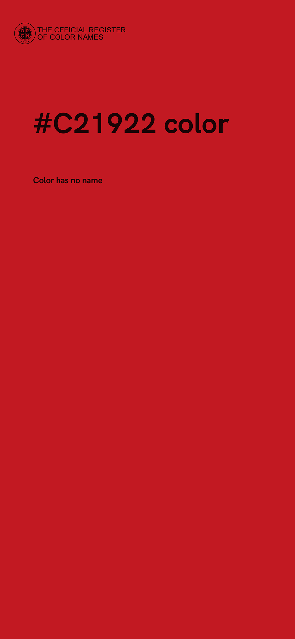 #C21922 color image