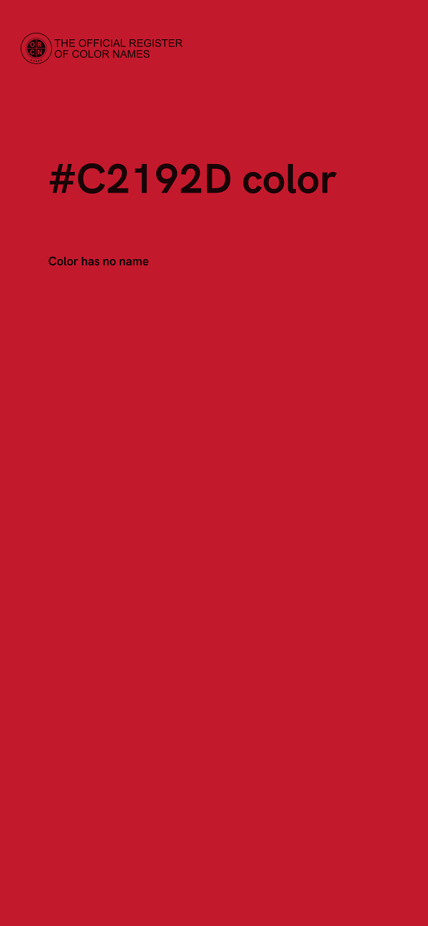 #C2192D color image