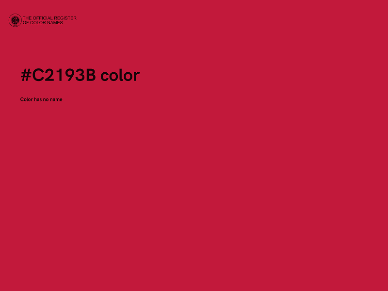 #C2193B color image