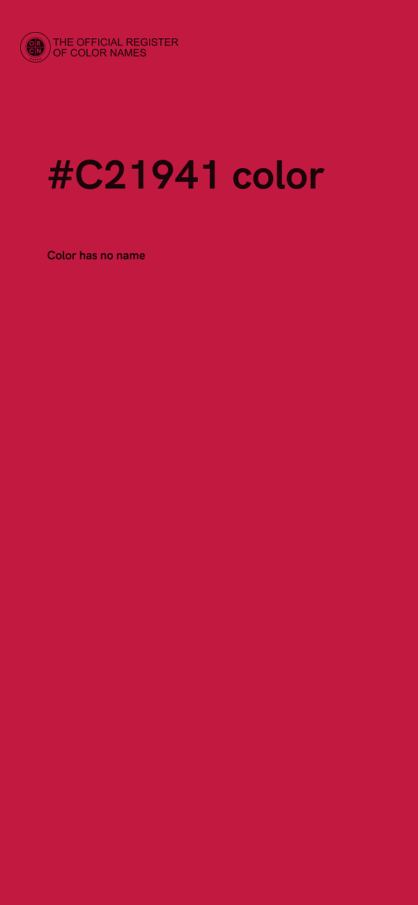 #C21941 color image