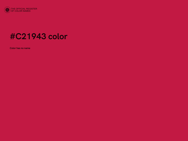 #C21943 color image