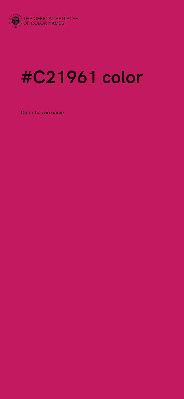 #C21961 color image