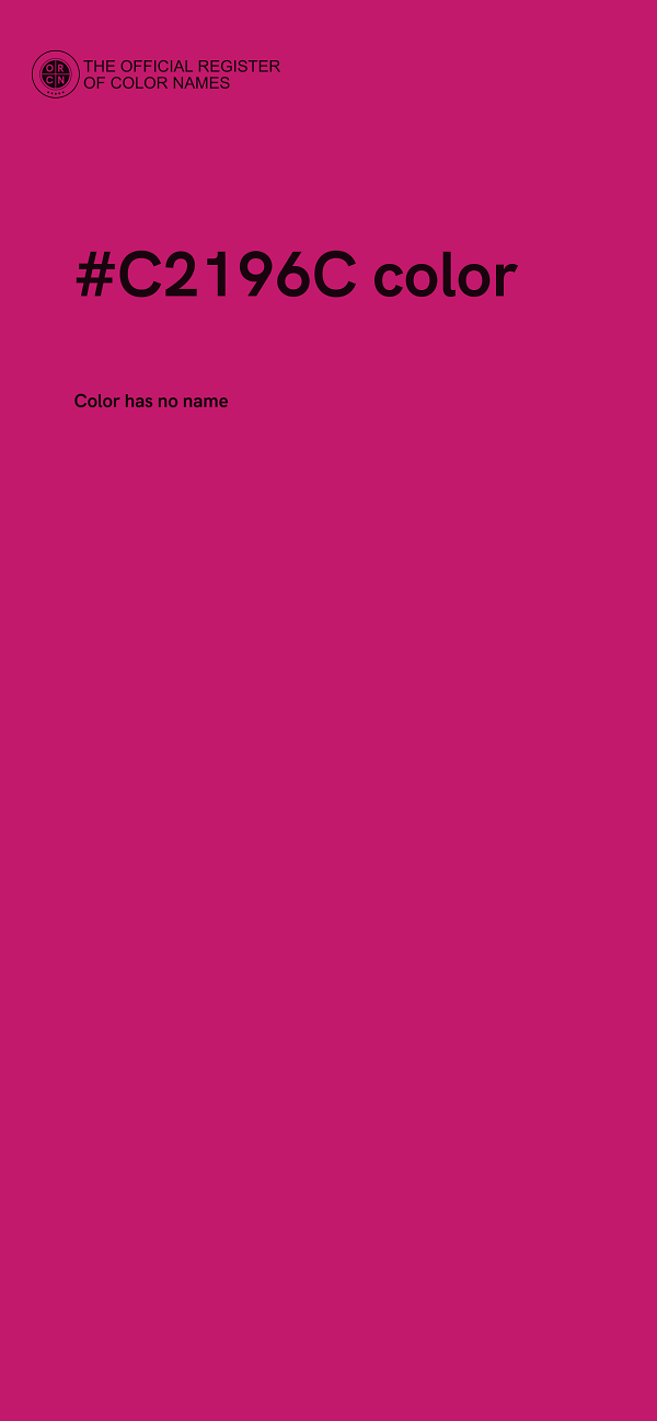 #C2196C color image