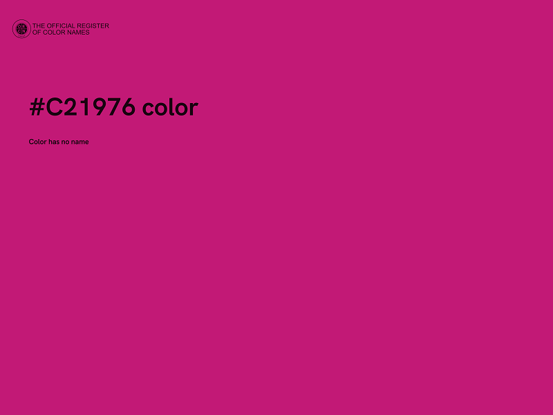 #C21976 color image