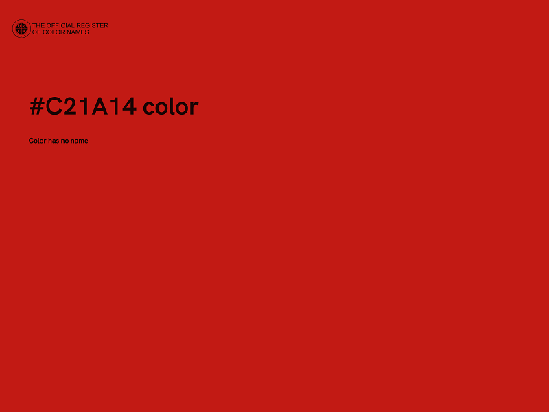 #C21A14 color image