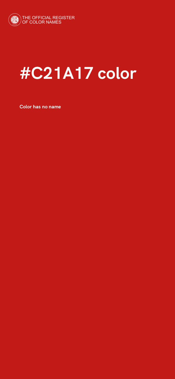 #C21A17 color image