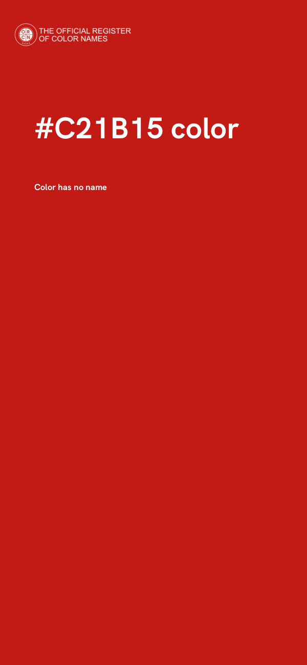 #C21B15 color image