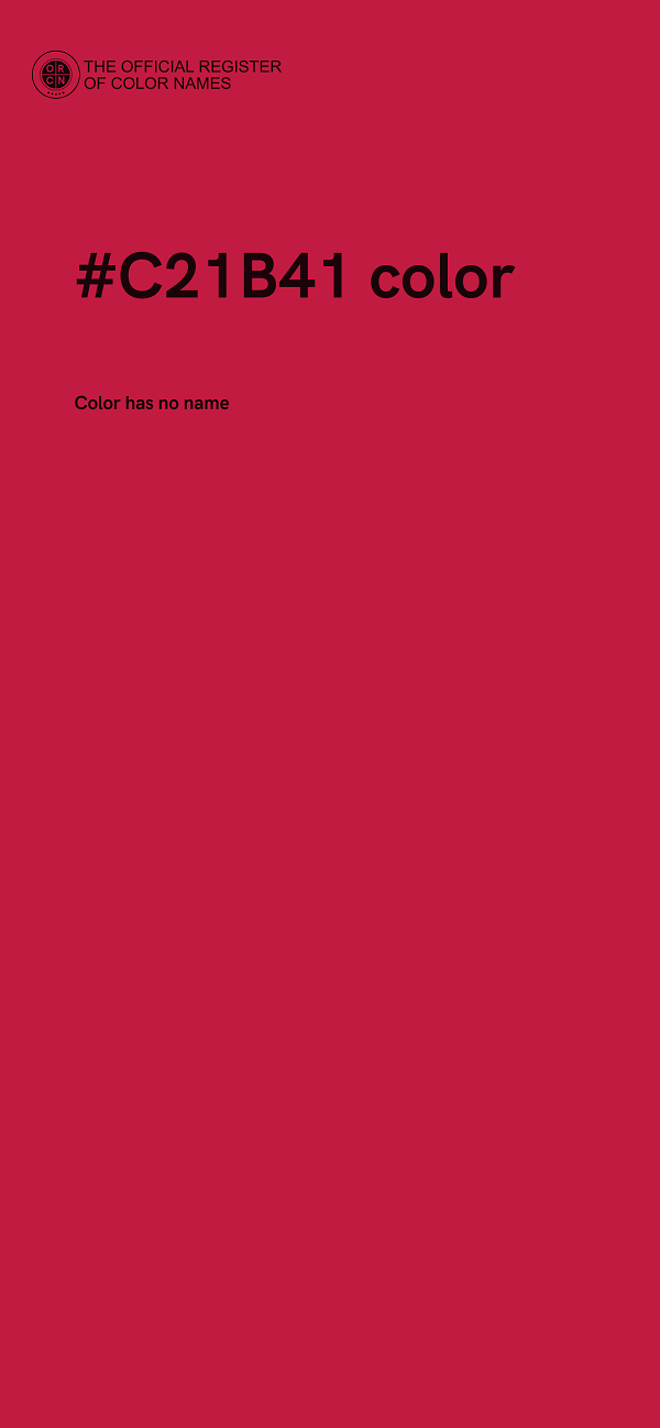 #C21B41 color image