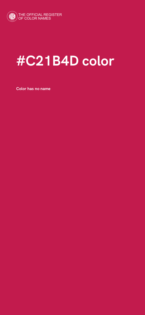 #C21B4D color image