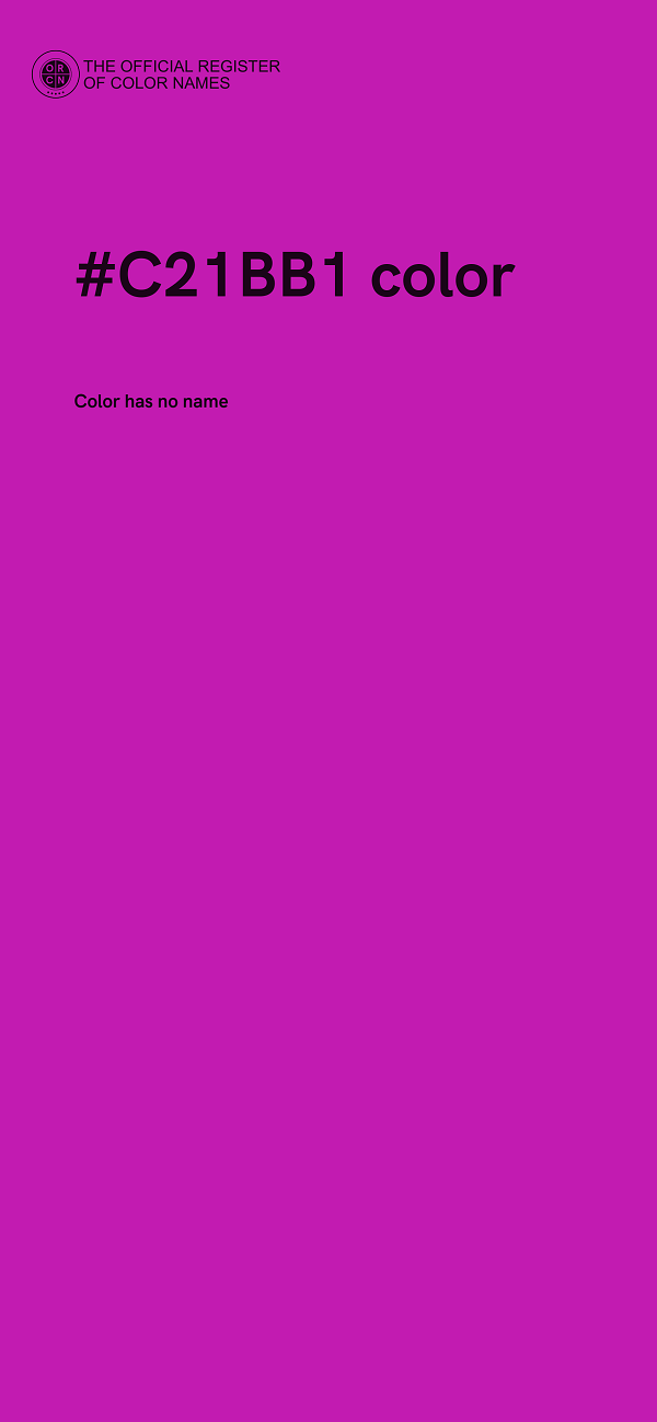 #C21BB1 color image