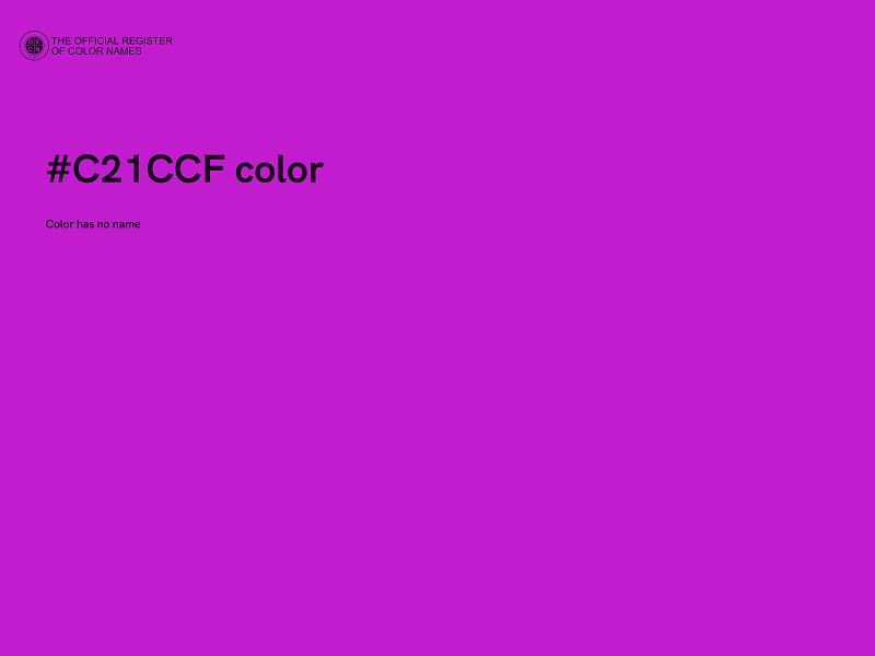 #C21CCF color image