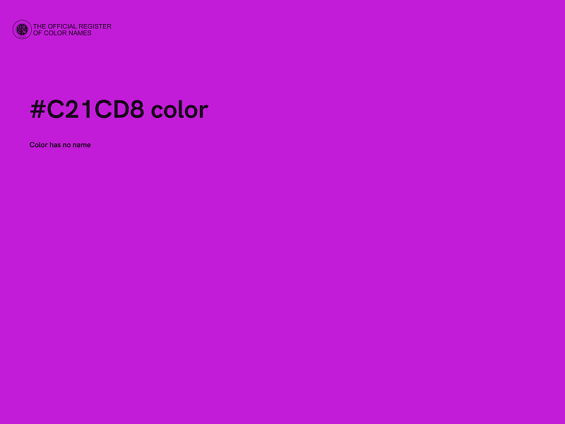 #C21CD8 color image