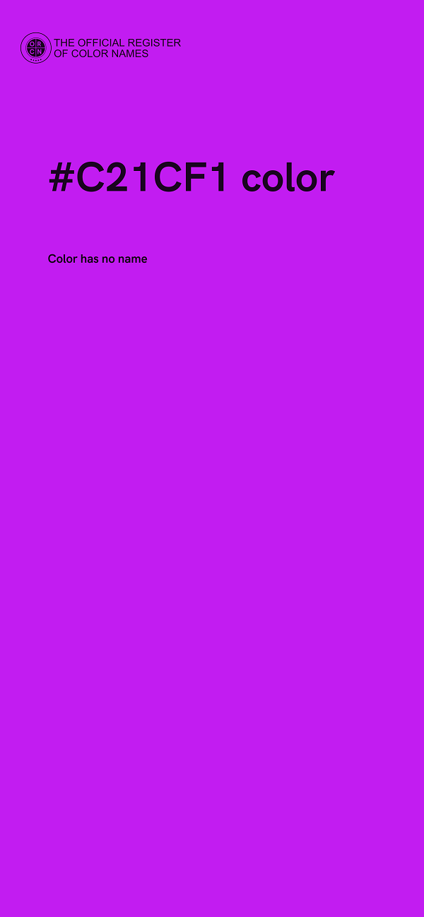#C21CF1 color image