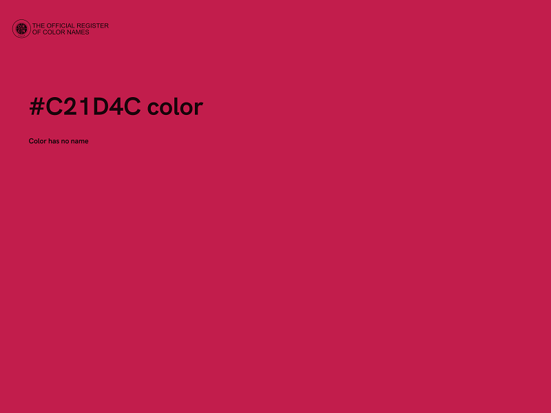 #C21D4C color image