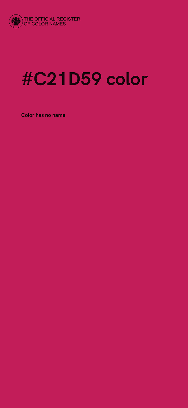 #C21D59 color image