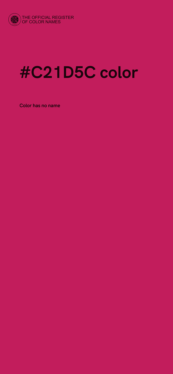 #C21D5C color image