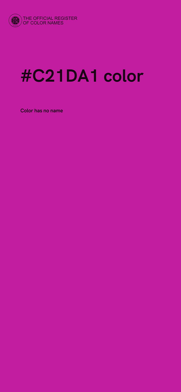 #C21DA1 color image