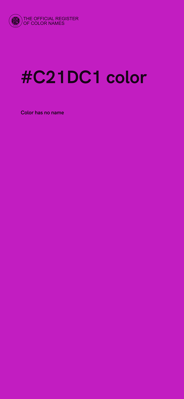 #C21DC1 color image