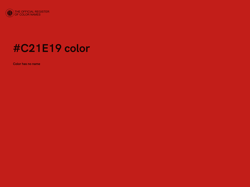 #C21E19 color image