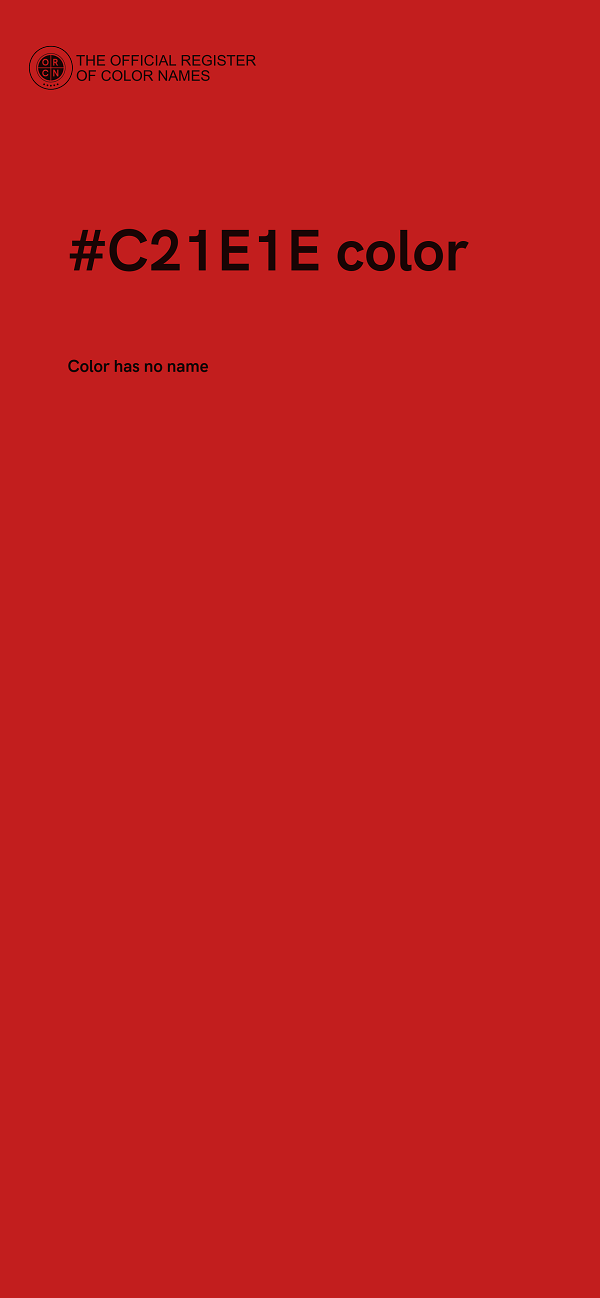 #C21E1E color image