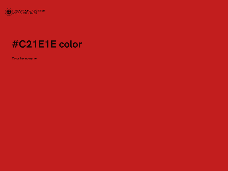 #C21E1E color image