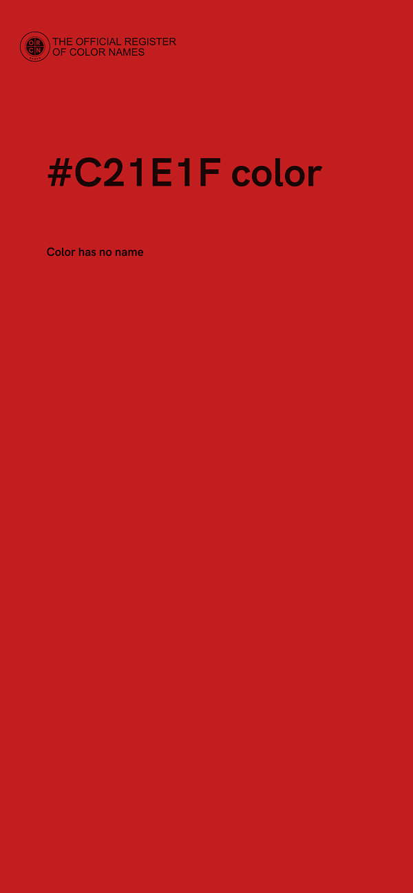 #C21E1F color image
