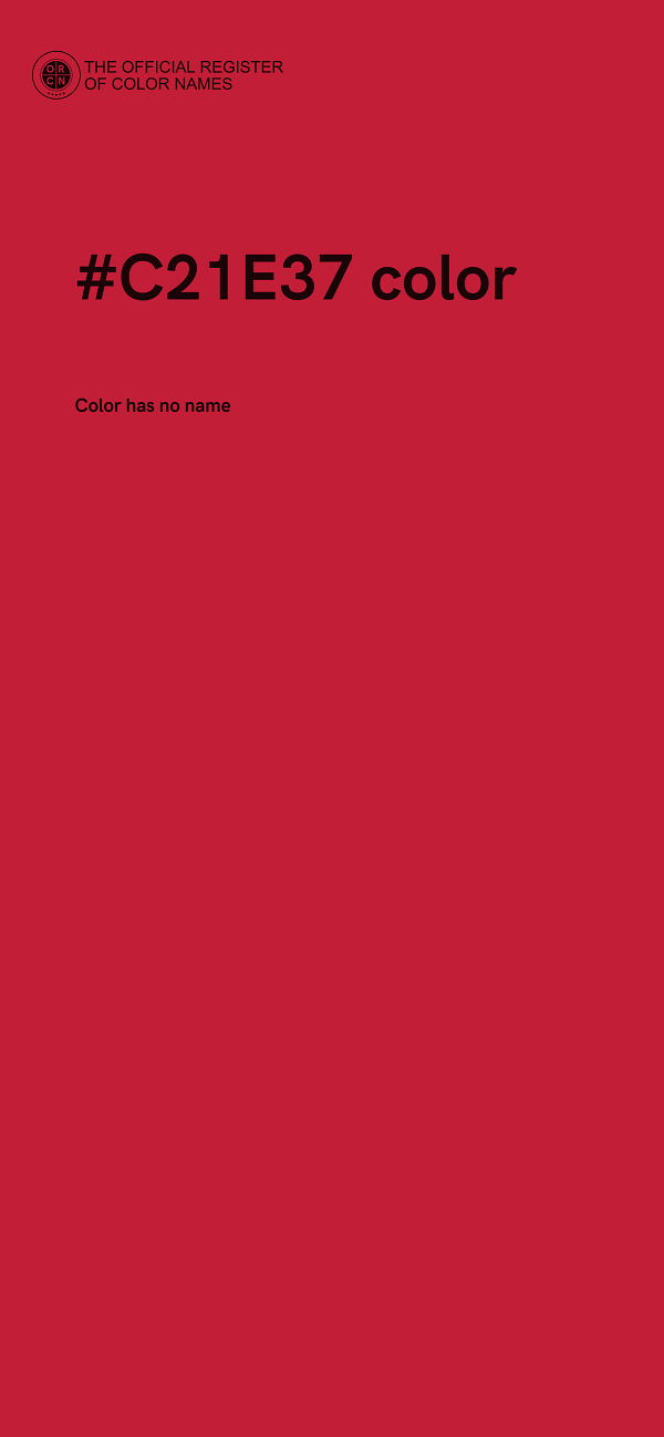 #C21E37 color image