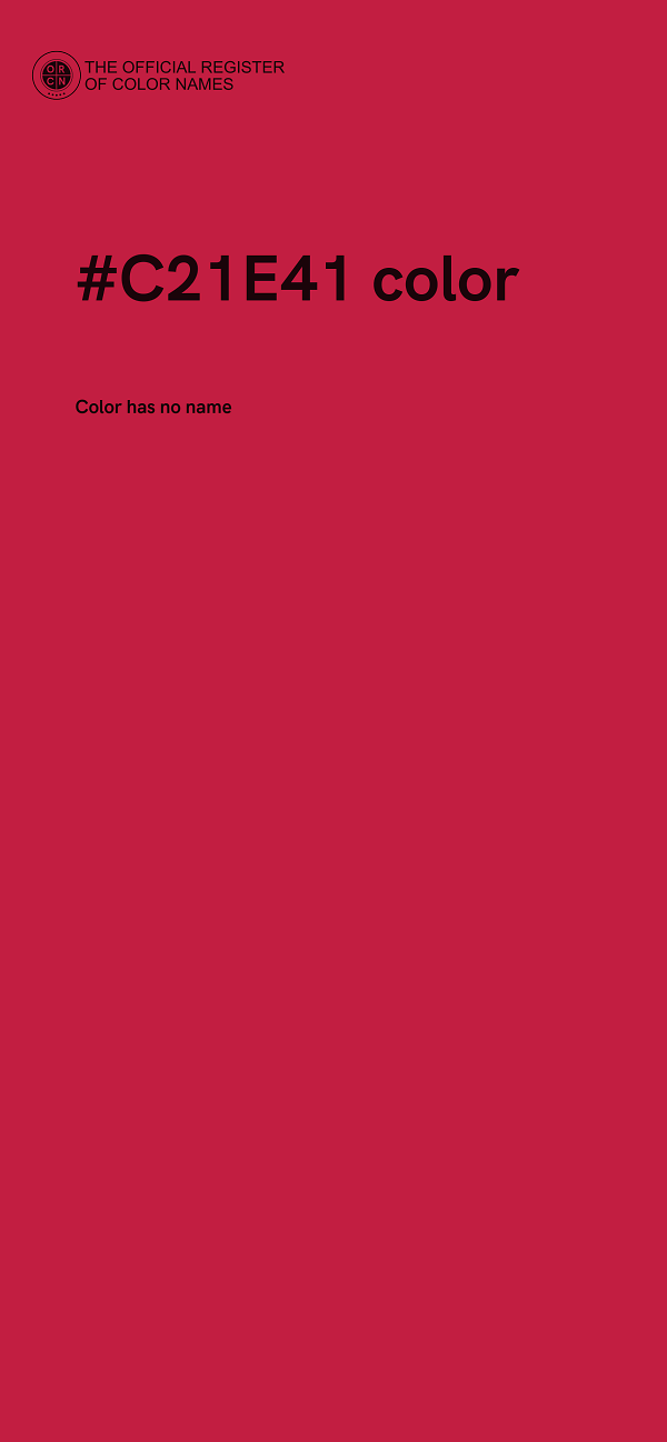 #C21E41 color image