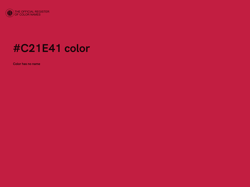 #C21E41 color image