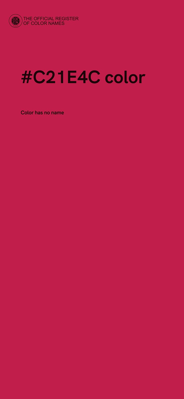 #C21E4C color image