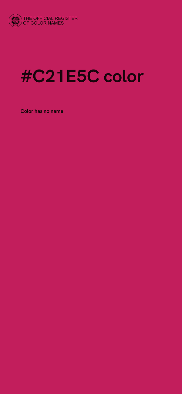 #C21E5C color image