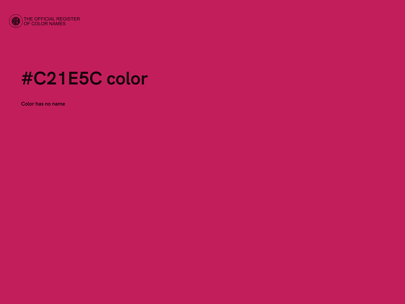 #C21E5C color image
