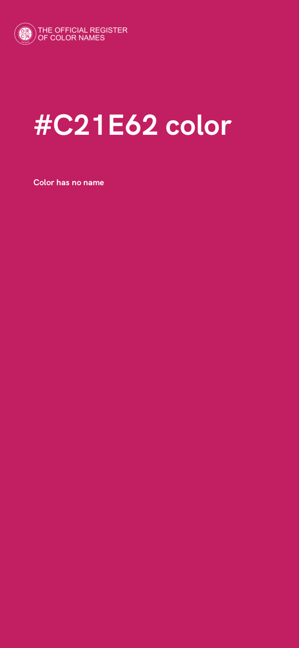 #C21E62 color image