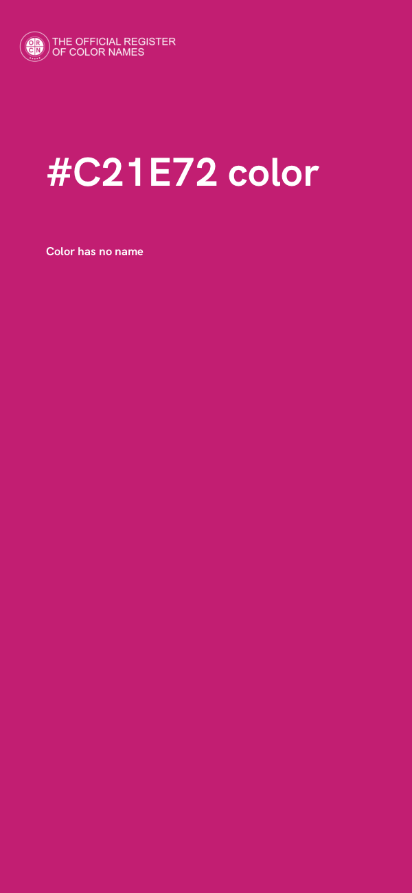 #C21E72 color image