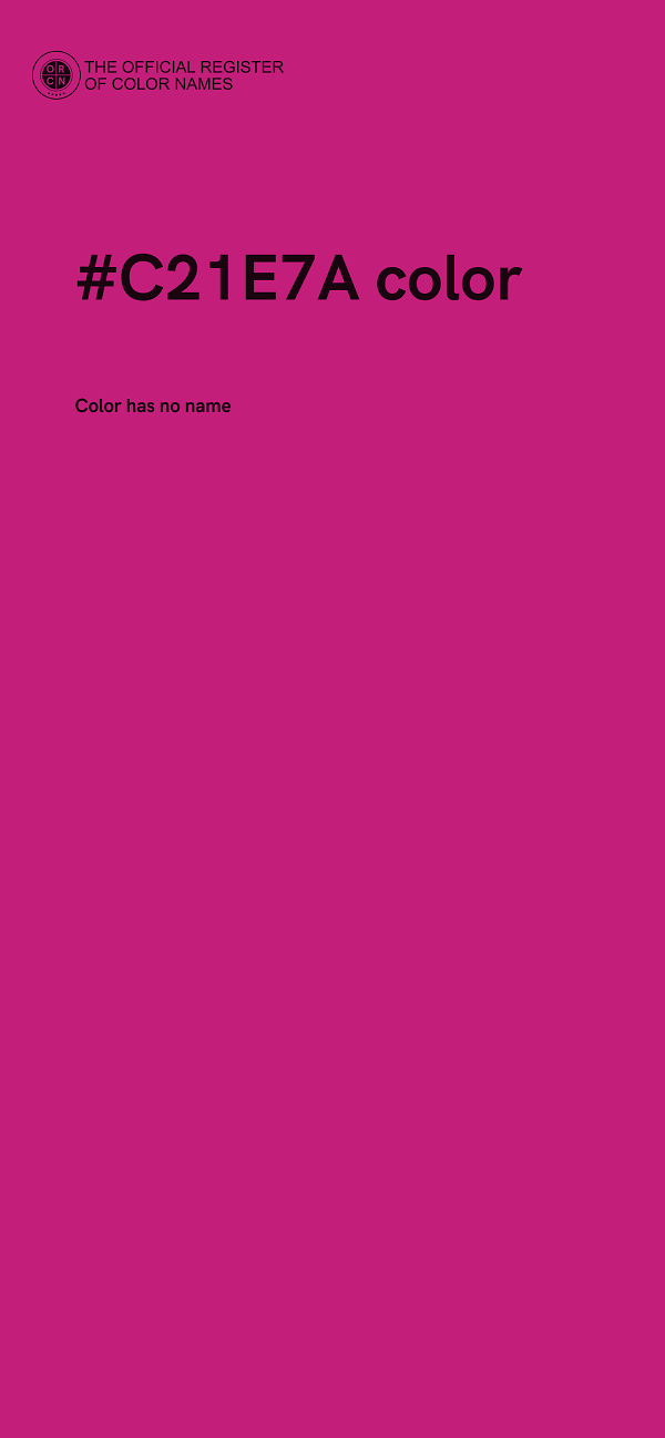 #C21E7A color image