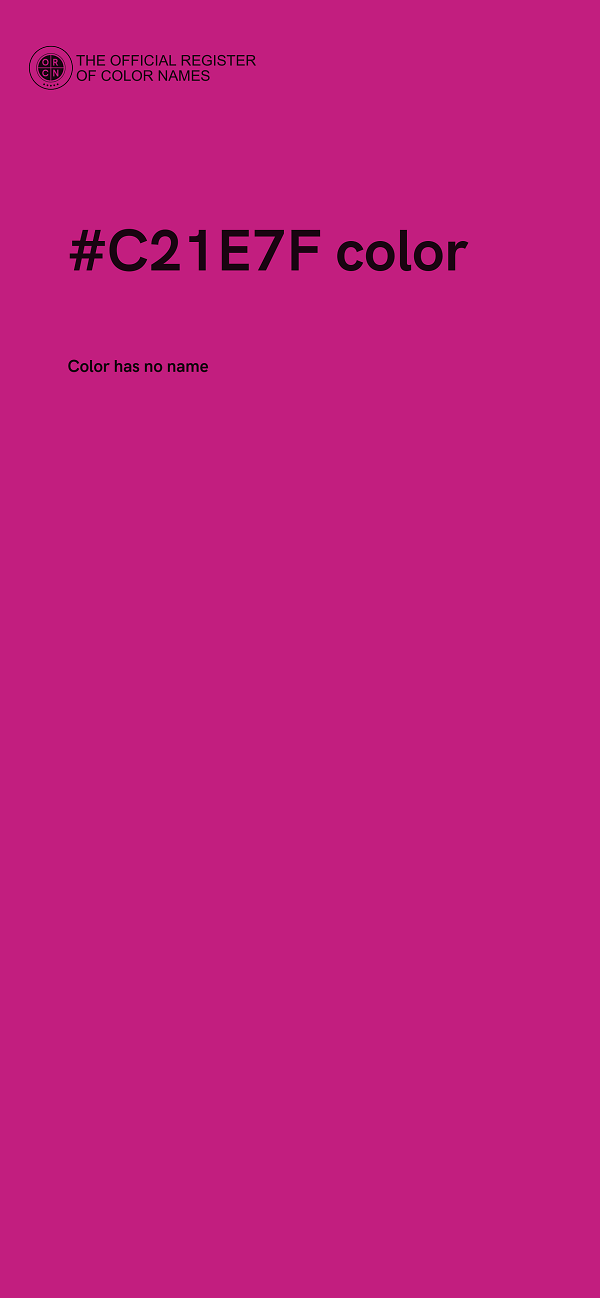 #C21E7F color image