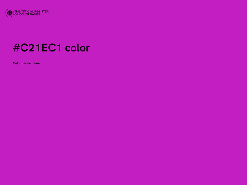 #C21EC1 color image