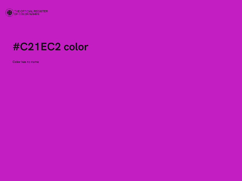 #C21EC2 color image