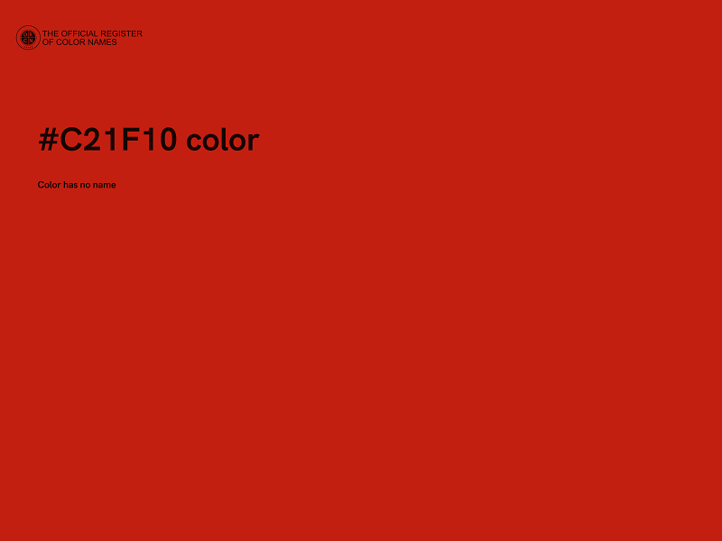 #C21F10 color image