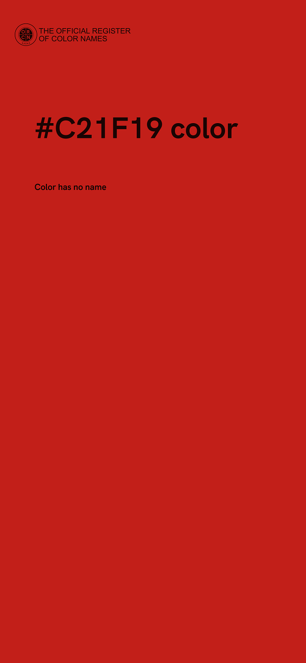 #C21F19 color image
