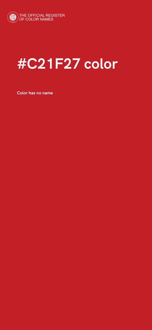 #C21F27 color image