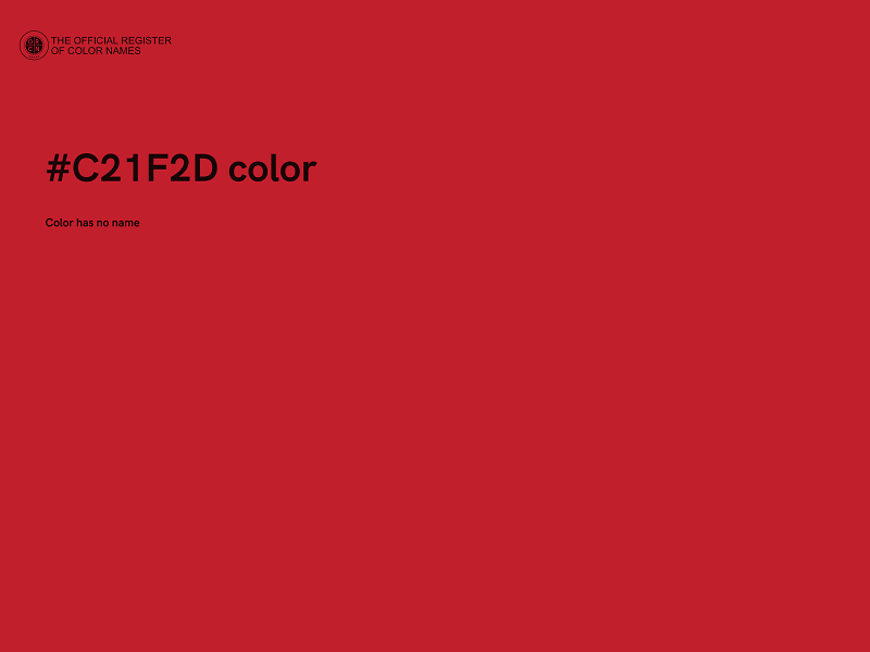 #C21F2D color image