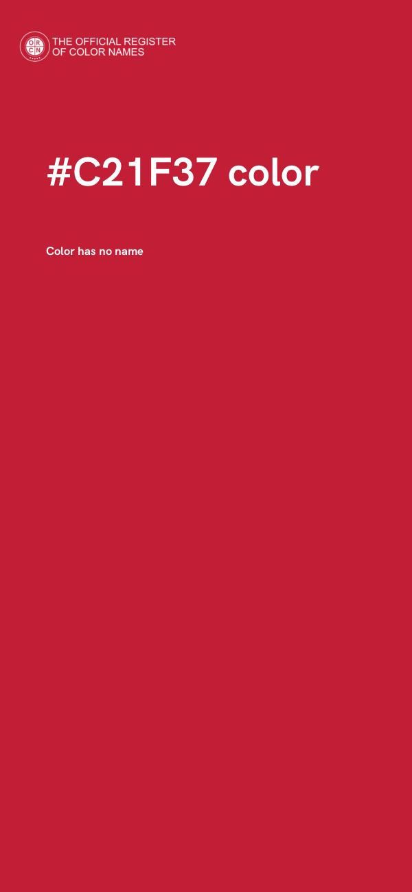 #C21F37 color image