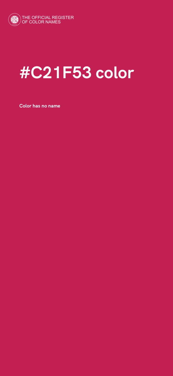 #C21F53 color image