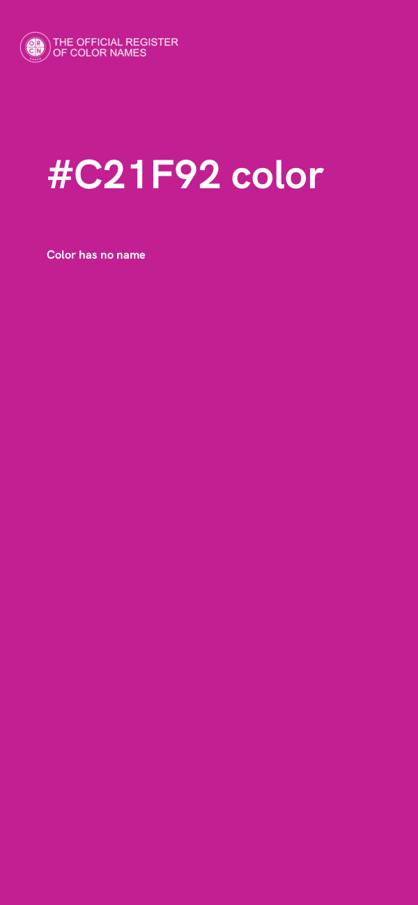 #C21F92 color image