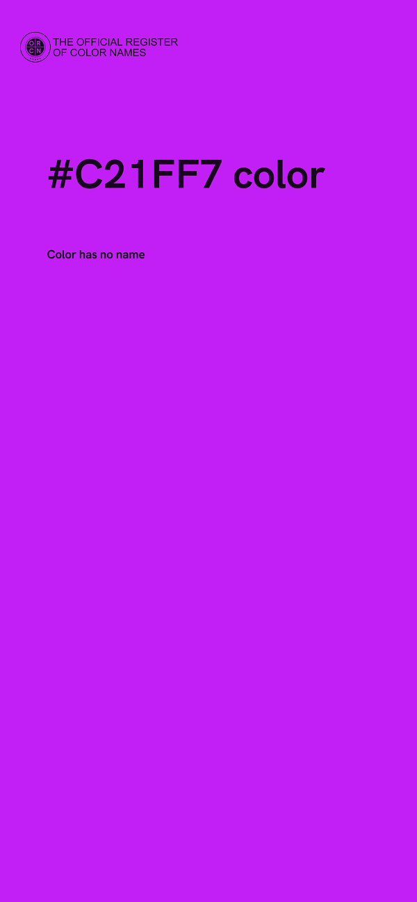 #C21FF7 color image
